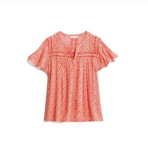 Pale Sky Kendall Lace Detail Top